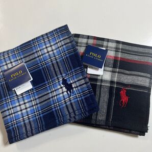 POLO RALPH LAUREN ポロ ラルフローレンタオルハンカチ 2枚