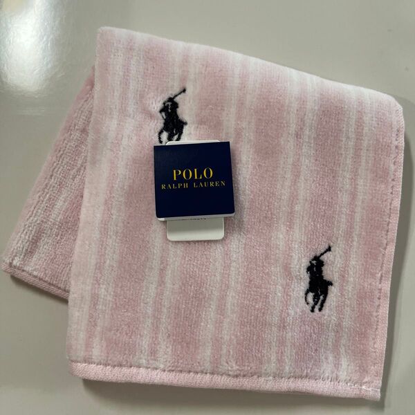 POLO RALPH LAUREN ポロ ラルフローレンタオルハンカチ 約25cm