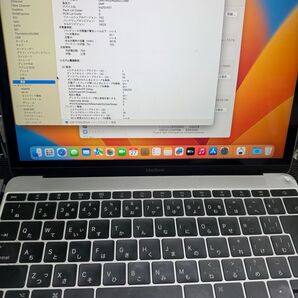 MacBook 2017Core m3 1.2GHz 8GB 256GB 12インチ動作確認済みWindows11proA1527