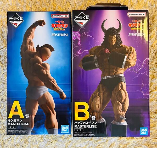 一番くじ キン肉マン 完璧超人 A キン肉マン B バッファローマン フィギュア 2体セット 開封済み 外箱あり