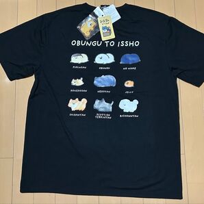 【激安】【タグ付き】【激カワ】お文具といっしょ Tシャツ Lサイズ お文具さん こねこさんアクリルスタンド付き