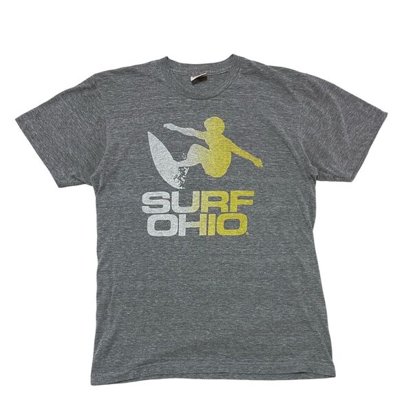 ヴィンテージ風 Tシャツ HOMAGE オマージュ USA製 シングルステッチ Mサイズ グレー