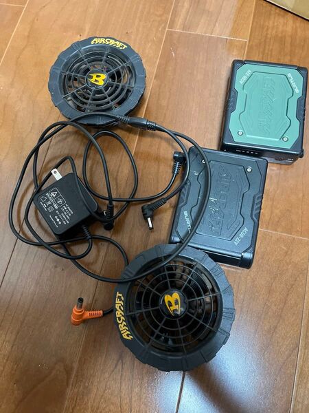 「美品」 22V 空調服 ファン バッテリー セット BURTLE バートル AC08