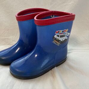 トミカデザインの青い長靴 トミカ 16 長靴 レインブーツ キッズ キッズレインブーツ