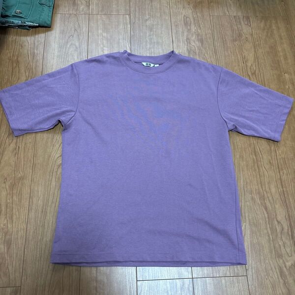 エアリズムコットンオーバーサイズTシャツ 5部袖 L 半袖 半袖Tシャツ コットン エアリズム ユニクロ ユニクロU