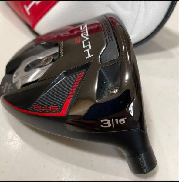 テーラーメイド ステルス2プラス 3Wフェアウェイウッド ヘッドのみ ヘッドカバー付き