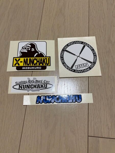 ロッテンオレンジとヌンチャクとイエローマシンガンのステッカー シール 長期自宅保管品