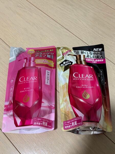 CLEAR クリア 詰め替え用 クリアモイストスカルプシャンプー&コンディショナー クリアWヘアコンディショナー