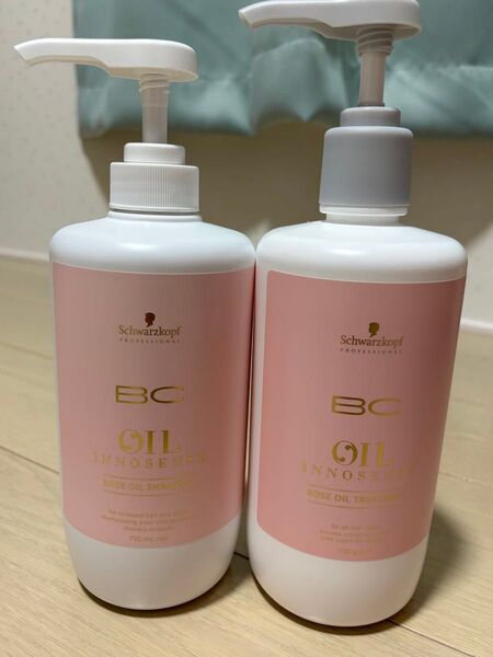 シュワルツコフ プロフェッショナル BCオイルローズシャンプーとBCオイルローズトリートメント オイルイノセンス 残量8割以上