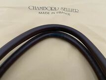 CHAMBORD SELLIER フランス製レザーバッグ ブリーフケース ブラウン ゴールド シャンボールセリエ カバン 鞄 BAG (KI)_画像7