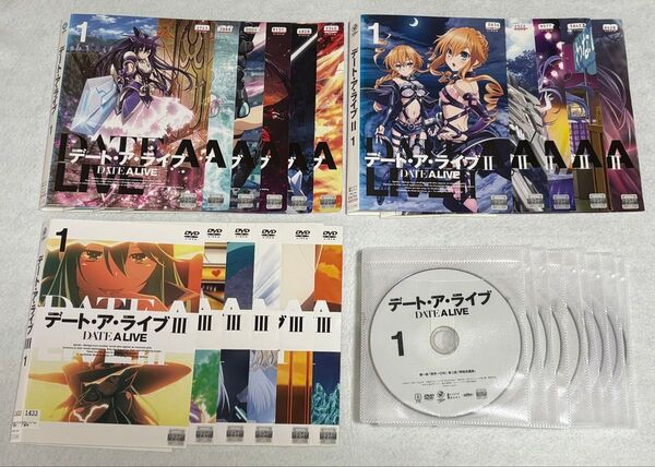 デート・ア・ライブ Ⅰ/Ⅱ/Ⅲ 1期.2期.3期 DVD全17巻 全巻セット