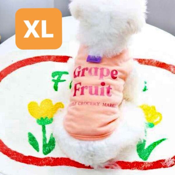 【大好評】XL 犬服 オレンジ 春夏 ペット 小型犬 中型犬 薄手 韓国 散歩 ドッグウェア