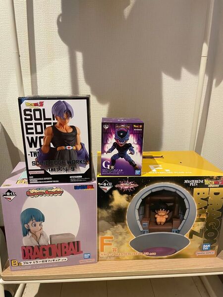 ドラゴンボール 一番くじ カカロット ブルマ ミラー セルジュニア 出陣 トランクス フィギュア