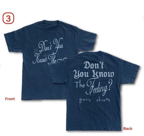 Gracie Abrams グレイシー エイブラムス Tシャツ ネイビー 新品M