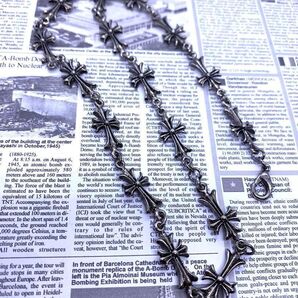 シルバーネックレスチェーンCHクロス