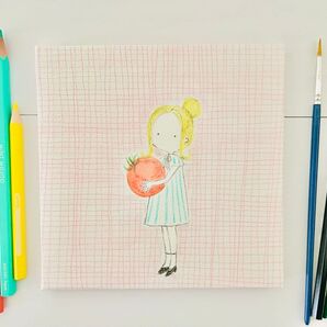 ごきげんミニトマトmini。手描きオリジナルイラスト。