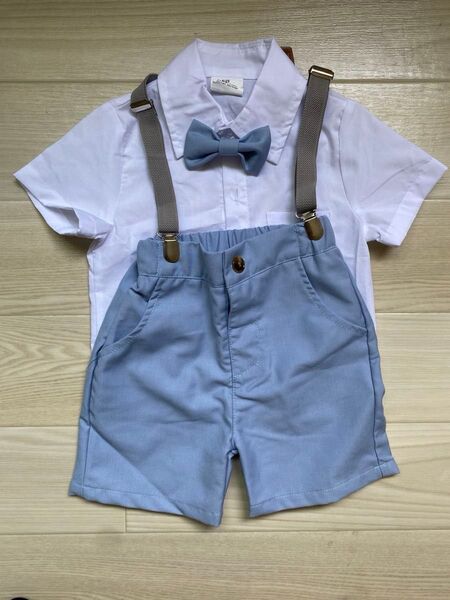 男の子 フォーマルウェア 80サイズ 上下セット 蝶ネクタイ付き