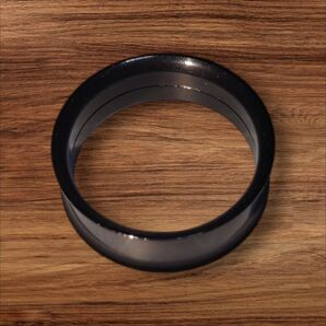 ダブルフレアピアス サージカルステンレス製インターナル 片側ネジ式 ブラック28mm