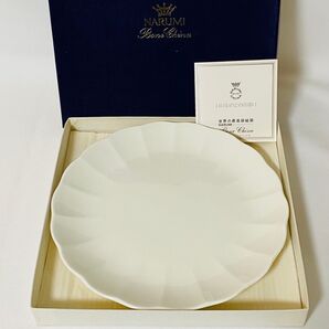 NARUMI ボーンチャイナ ホワイト皿 1枚 食器 プレート 丸皿 白 大皿 洋食器