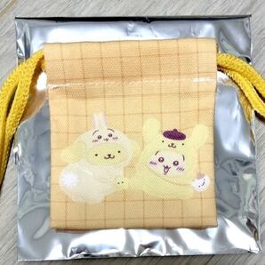ポムポムプリン×うさぎ ミニ巾着