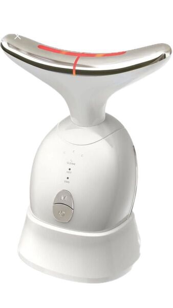 新品未使用 作動確認済 美顔器 1台8役 EMS 美顔ローラー かっさ 電動 温感 イオン導入 導出