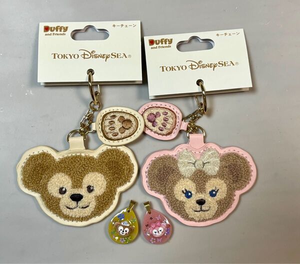 東京ディズニーシー ダッフィー シェリーメイ ワッペンキーホルダー チャームおまけ付き