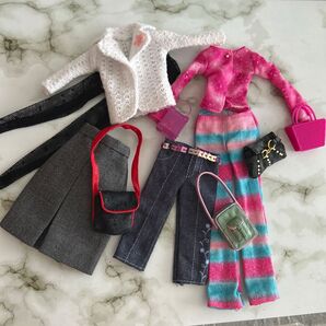 ドール服セット ハンドメイド 黒 ブラック 4点セット
