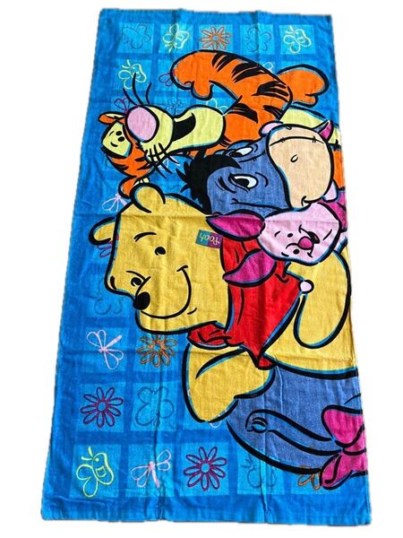 【新品未使用】ディズニー くまのプーさん 大判バスタオル サイズ:約80cm × 153cm
