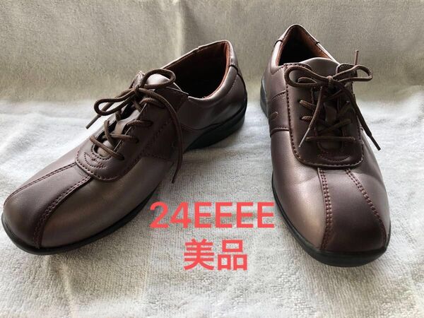 介護シューズ EVE moonstar ムーンスター イブ レディース 幅広 24cm 24EEEE 靴 美品