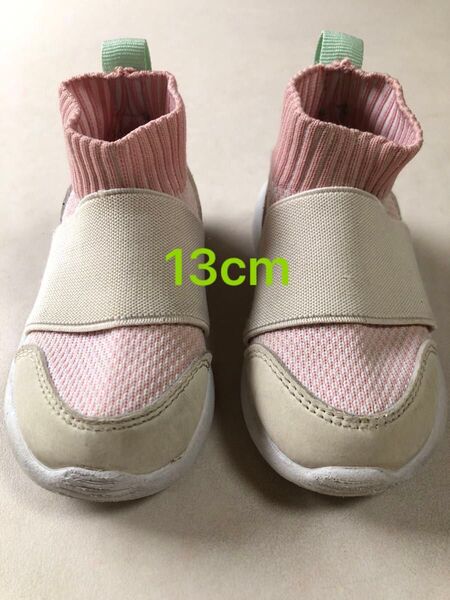h&m ベビーシューズ 13cm 女の子 ゴム 靴 スニーカー 軽量 キッズ スリッポン
