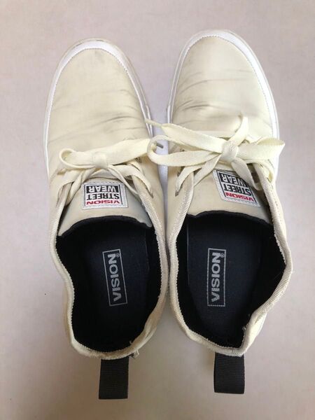 VISION STREET WEAR スニーカー 27cm US9 ホワイト 白 ハイカット 靴 シューズ