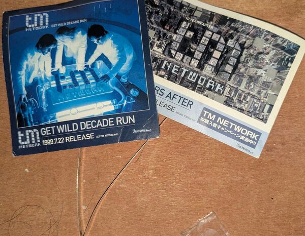 〇販促POPのみ〇TM NETWORK/Get Wild Decade Ran,10 Years After 什器に取り付け用