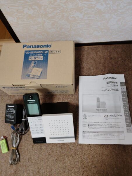 Panasonic VE-GDW03DL-W コードレス電話機
