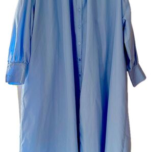 titivate select バックシャーリングシャツロングワンピース