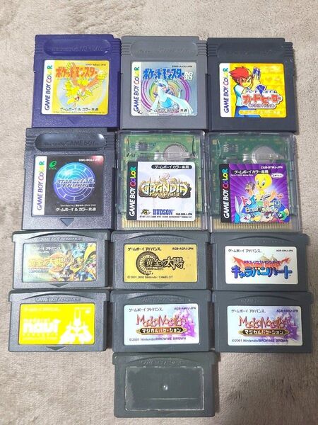 【動作確認済】GBA、GBC カセット13本まとめセット!!