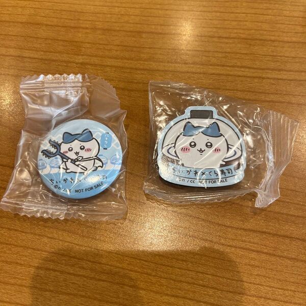 ちいかわ ハチワレ くら寿司 缶バッジマグネットシート