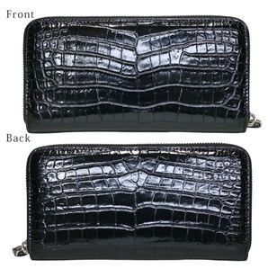 Y70 クロコダイル 腹中央部 長財布 財布 メンズ レディース 新品 未使用 ラウンドファスナー ラウンドジップ 人気 ワニ革