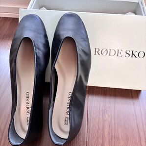 RODE SKO パンプス 「MADE IN JAPAN」やわらかフラットシューズ 黒
