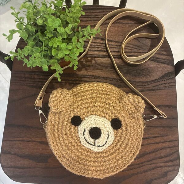 麻紐くまちゃんショルダーバッグ ショルダーバッグ