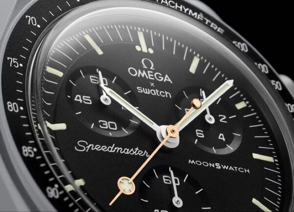 超希少 Moon Swatch OMEGA◆スウォッチオメガ 10月限定 ハンターズムーン ロリポップ◆MOONSHINEGOLD