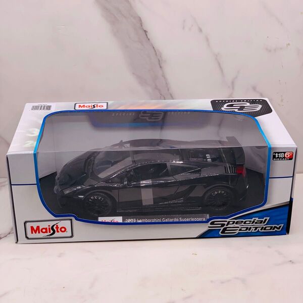 Maisto Lamborghini(ランボルギーニ)gallardo Superleggera ブラック 1/18 ミニカー