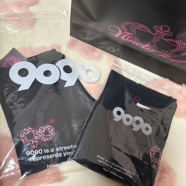 新品未使用!90 girl 90 Logo Girl Tee Pants セットアップ 9090