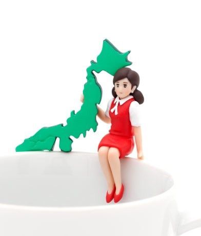 コップのフチ子JAPAN 日本列島のフチ子 奇譚クラブ フィギュア フチコ