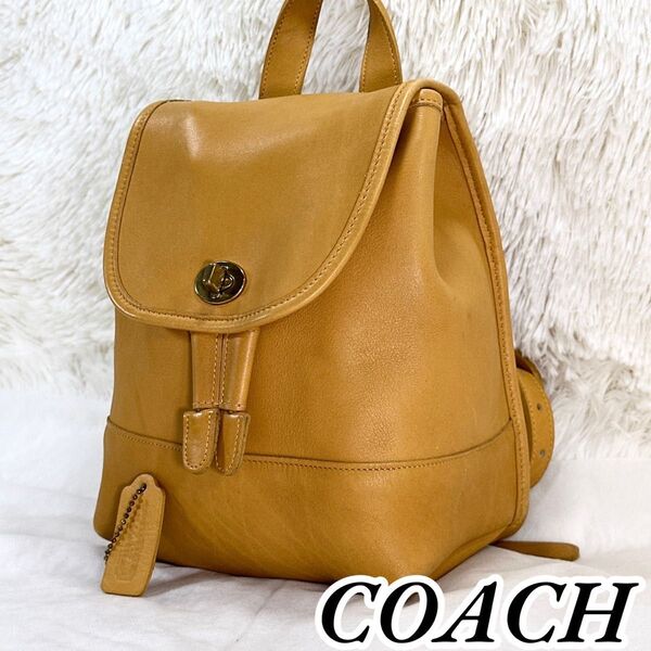 【希少色】COACH コーチミニリュック イエロー 9960 1246