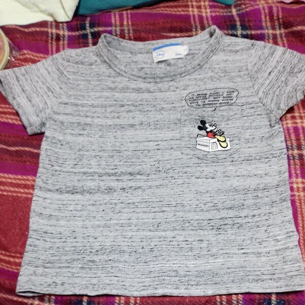 中古 ミッキーTシャツグレー size100cm