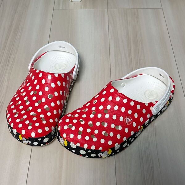crocs ミニーマウス ピンク サンダル m6/w8 24cm