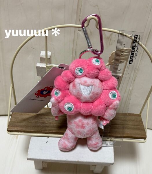 ミャクミャク カラビナ付き マスコット ピンク 桜 ぬいぐるみ 新品 万博