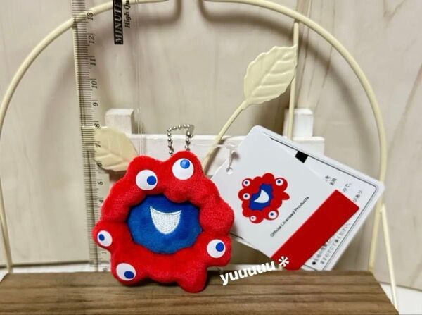 万博 ミャクミャク プチ マスコット フェイス キーチェーン ぬいぐるみ 新品