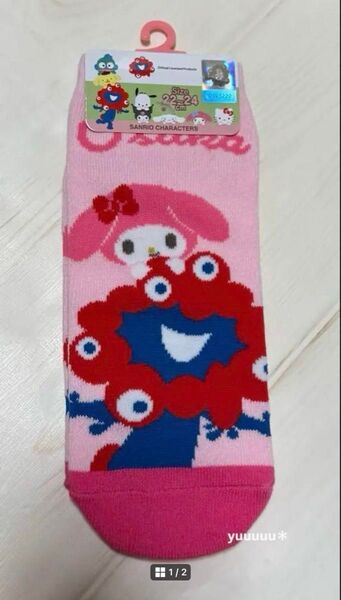 ミャクミャク 万博 マイメロ サンリオ ソックス 靴下 22〜24cm