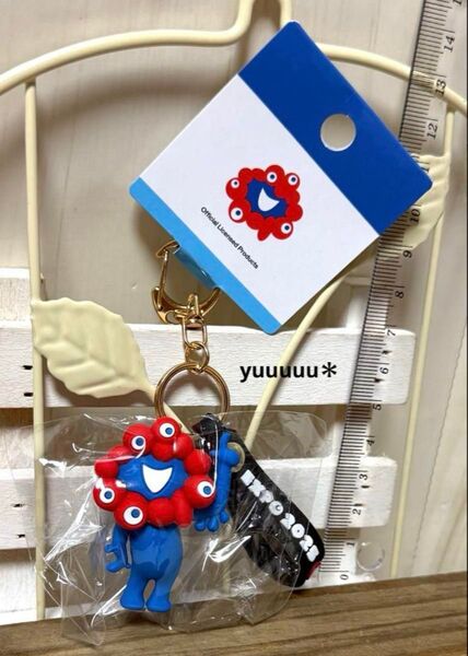 立体 キーホルダー ミャクミャク C ブラック 新品 万博 チャーム